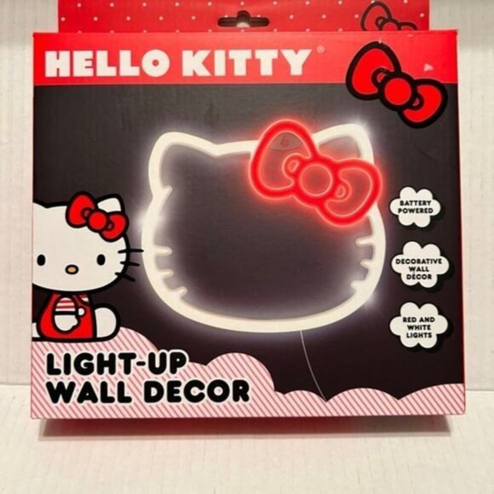 Hello Kitty light‎ up wall decor RED